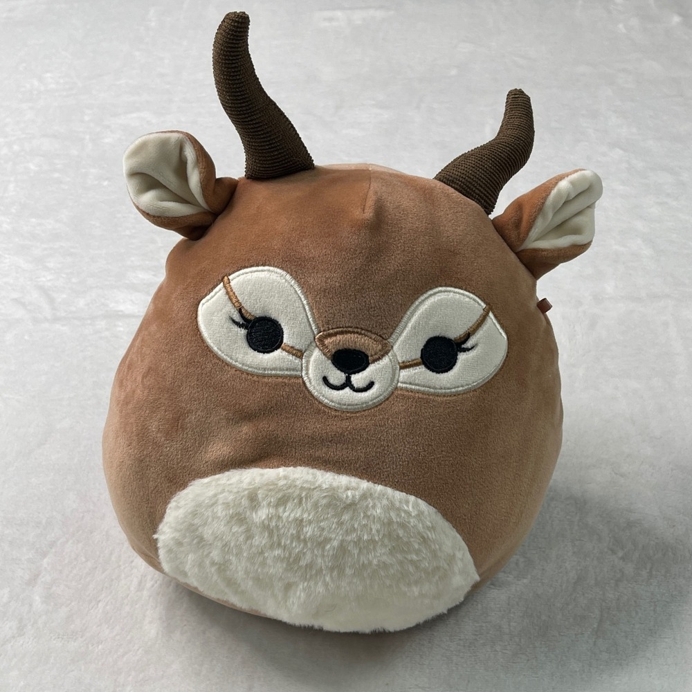 Squishmallows Kellytoy Brown Gazelle Antelope 8 Inch Plush Stuffed Animal Toy